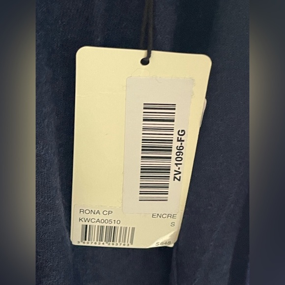 NWT Zadig & Voltaire Rona 100% Cashmere Cardigan in Navy Missing Belt Size Small - Picture 9 of 16